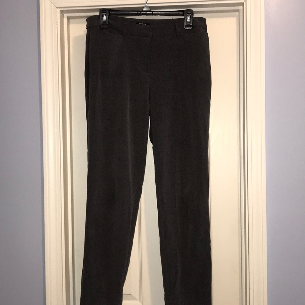 Light Gray Straight-leg Dress Slacks